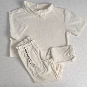 Women's Cream Loungewear Set